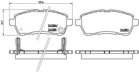 Гальмівні колодки дискові BRE P16 013 BREMBO P16013 (фото 1)