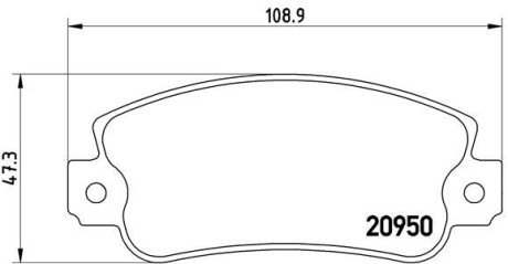 Гальмівні колодки дискові BRE BREMBO P23 021