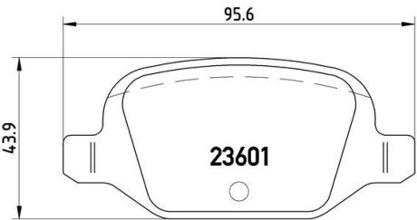 Гальмівні колодки дискові BRE BREMBO P23 064