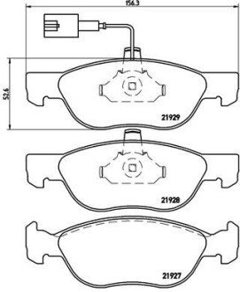 Гальмівні колодки дискові BRE BREMBO P23 070