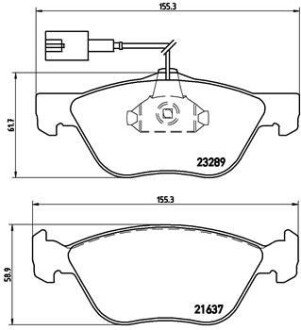 Гальмівні колодки дискові BRE BREMBO P23 077