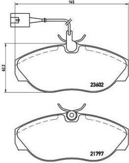 Гальмівні колодки дискові BRE BREMBO P23 083