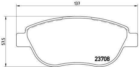 Гальмівні колодки дискові BRE P23 119 BREMBO P23119