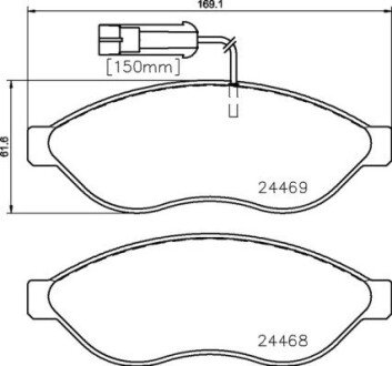 Гальмівні колодки дискові BRE P23 144 BREMBO P23144