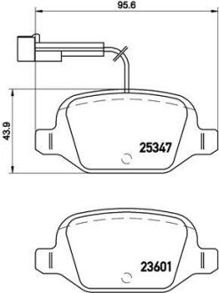 Гальмівні колодки дискові BRE BREMBO P23 146 (фото 1)