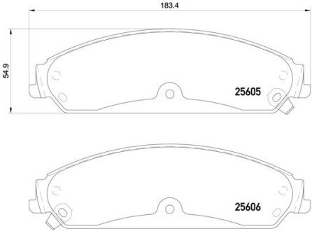 Гальмівні колодки дискові BRE BREMBO P23 149