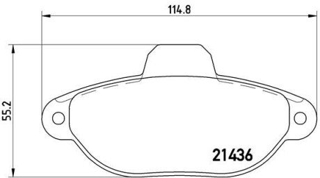 Гальмівні колодки дискові BRE P23 160 BREMBO P23160