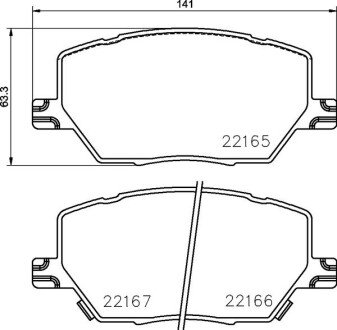 Гальмівні колодки дискові BRE P23 164 BREMBO P23164