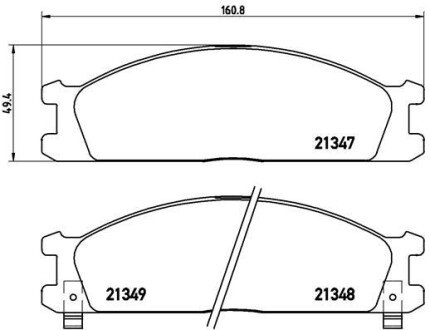 Гальмівні колодки дискові BRE BREMBO P24 026