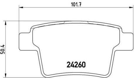 Гальмівні колодки дискові BRE BREMBO P24 063