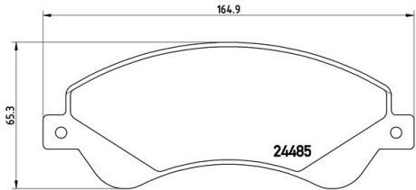 Гальмівні колодки дискові BRE P24 065 BREMBO P24065