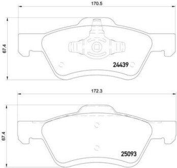 Гальмівні колодки дискові BRE BREMBO P24 159