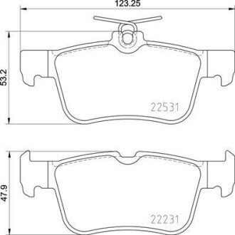 Гальмівні колодки дискові BRE BREMBO P24 175