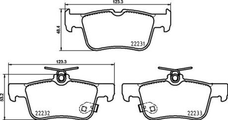 Гальмівні колодки дискові BRE BREMBO P24 217