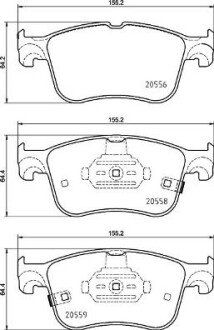 Гальмівні колодки дискові BRE BREMBO P24 218