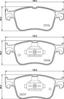 Гальмівні колодки дискові BRE BREMBO P24 234