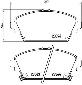 Гальмівні колодки дискові BRE P28 029 BREMBO P28029