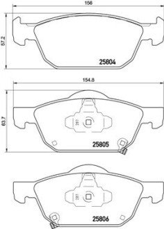 Гальмівні колодки дискові BRE BREMBO P28 076