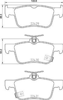 Гальмівні колодки дискові BRE P28 089 BREMBO P28089