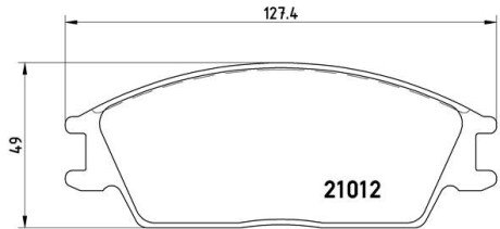 Гальмівні колодки дискові BRE P30 001 BREMBO P30001