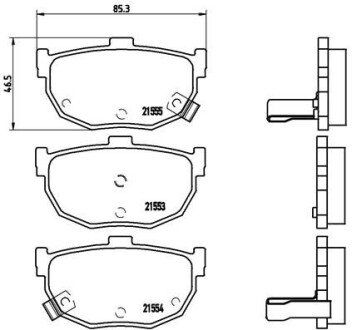 Гальмівні колодки дискові BRE P30 003 BREMBO P30003