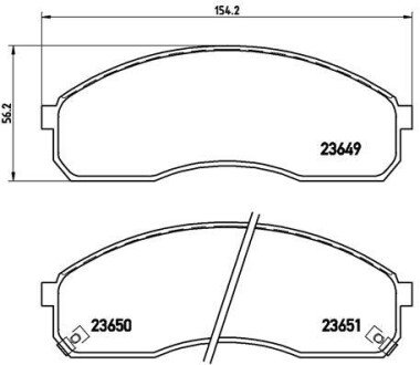 Гальмівні колодки дискові BRE BREMBO P30 012