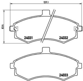 Гальмівні колодки дискові BRE P30 020 BREMBO P30020