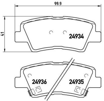 Гальмівні колодки дискові BRE P30 047 BREMBO P30047