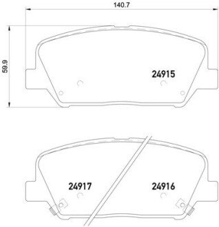 Гальмівні колодки дискові BRE P30 065 BREMBO P30065