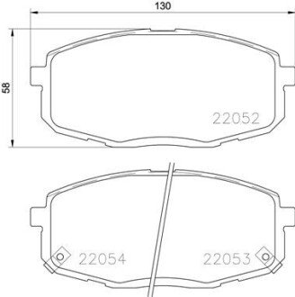 Гальмівні колодки дискові BRE BREMBO P30 077