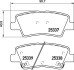 Комплект гальмівних колодок з 4 шт. дисків BREMBO P30094 (фото 1)