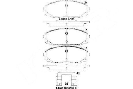 Гальмівні колодки дискові BRE BREMBO P30 095