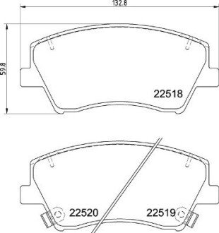 Гальмівні колодки дискові BRE BREMBO P30 107