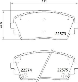 Гальмівні колодки дискові BRE BREMBO P30 115