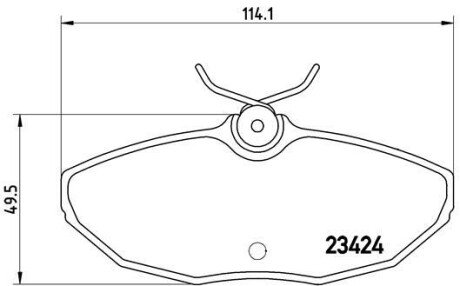 Гальмівні колодки дискові BRE BREMBO P36 013 (фото 1)