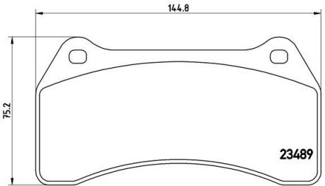 Гальмівні колодки дискові BRE BREMBO P36 014 (фото 1)