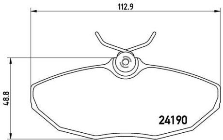 Гальмівні колодки дискові BRE BREMBO P36 015