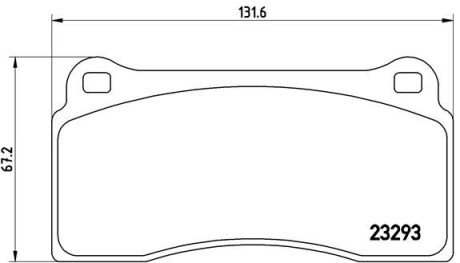 Гальмівні колодки дискові BRE BREMBO P36 018