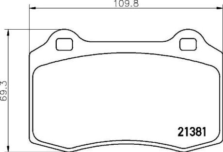 Гальмівні колодки дискові BRE BREMBO P36 020