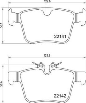 Гальмівні колодки дискові BRE BREMBO P36 037