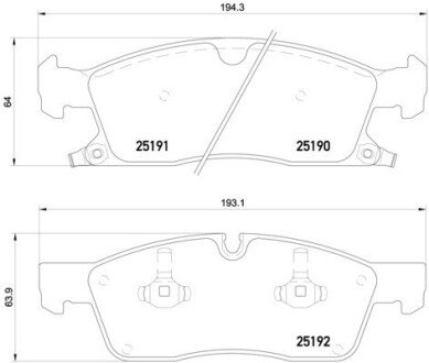 Гальмівні колодки дискові BRE BREMBO P37 017