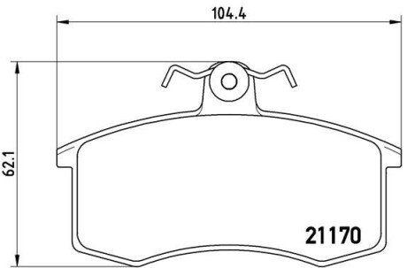 Гальмівні колодки дискові BRE P41 003 BREMBO P41003