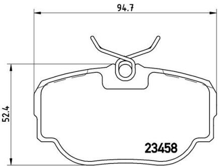 Гальмівні колодки дискові BRE BREMBO P44 009 (фото 1)