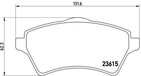 Гальмівні колодки дискові BRE P44 011 BREMBO P44011