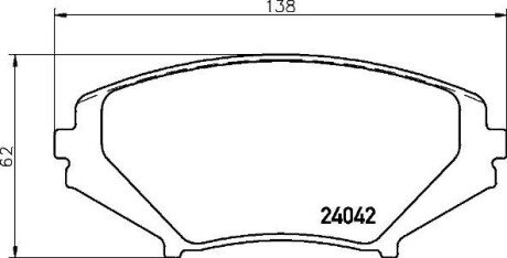 Гальмівні колодки дискові BRE BREMBO P49 034