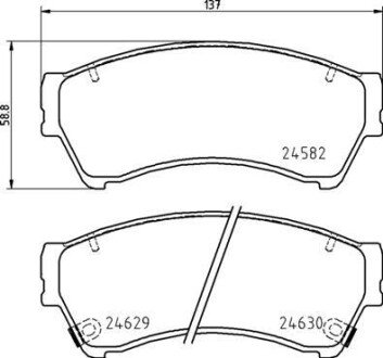 Гальмівні колодки дискові BRE BREMBO P49 060