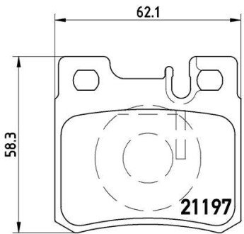 Гальмівні колодки дискові BRE P50 009 BREMBO P50009