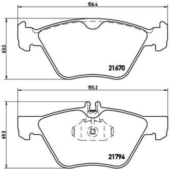 Гальмівні колодки дискові BRE P50 026 BREMBO P50026