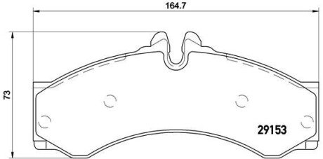 Колодки тормозные P 50 028 BREMBO P50028