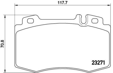 Гальмівні колодки дискові BRE P50 041 BREMBO P50041